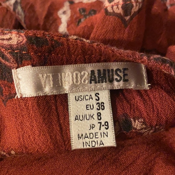 Revolve Amuse Society Bleu Romper in Brick Size S - Picture 13 of 15